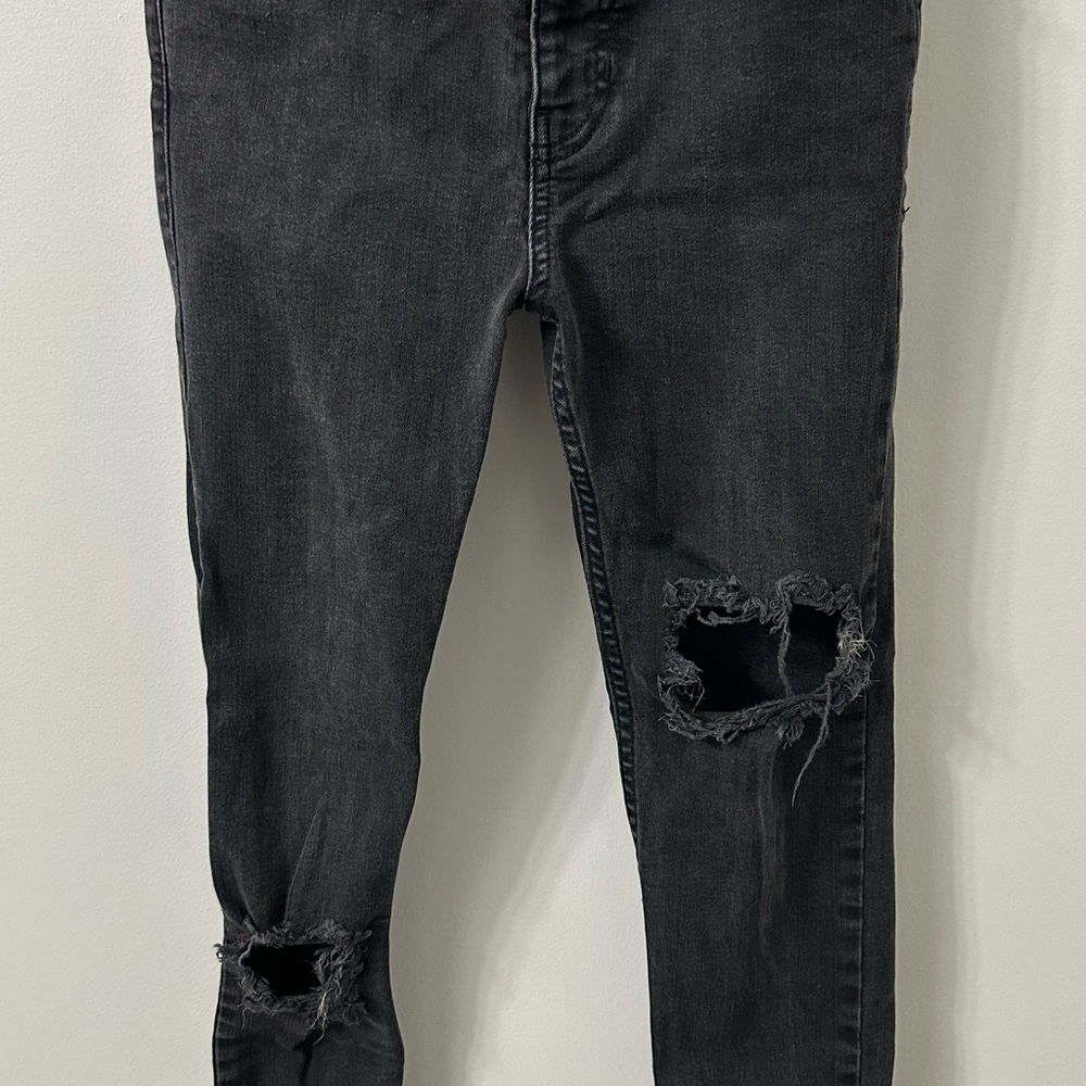 Free People Charcoal Denim Pants
